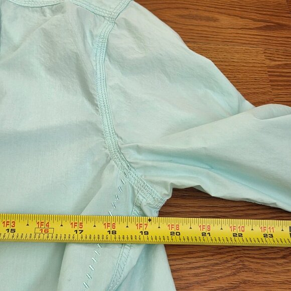 Robert Graham Button Down Shirt Men's Medium Turquoise Long Sleeve Contrast Cuff - Picture 8 of 15